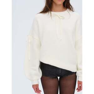 For Love & Lemons Jardin Oversized Sweater XS / Cream